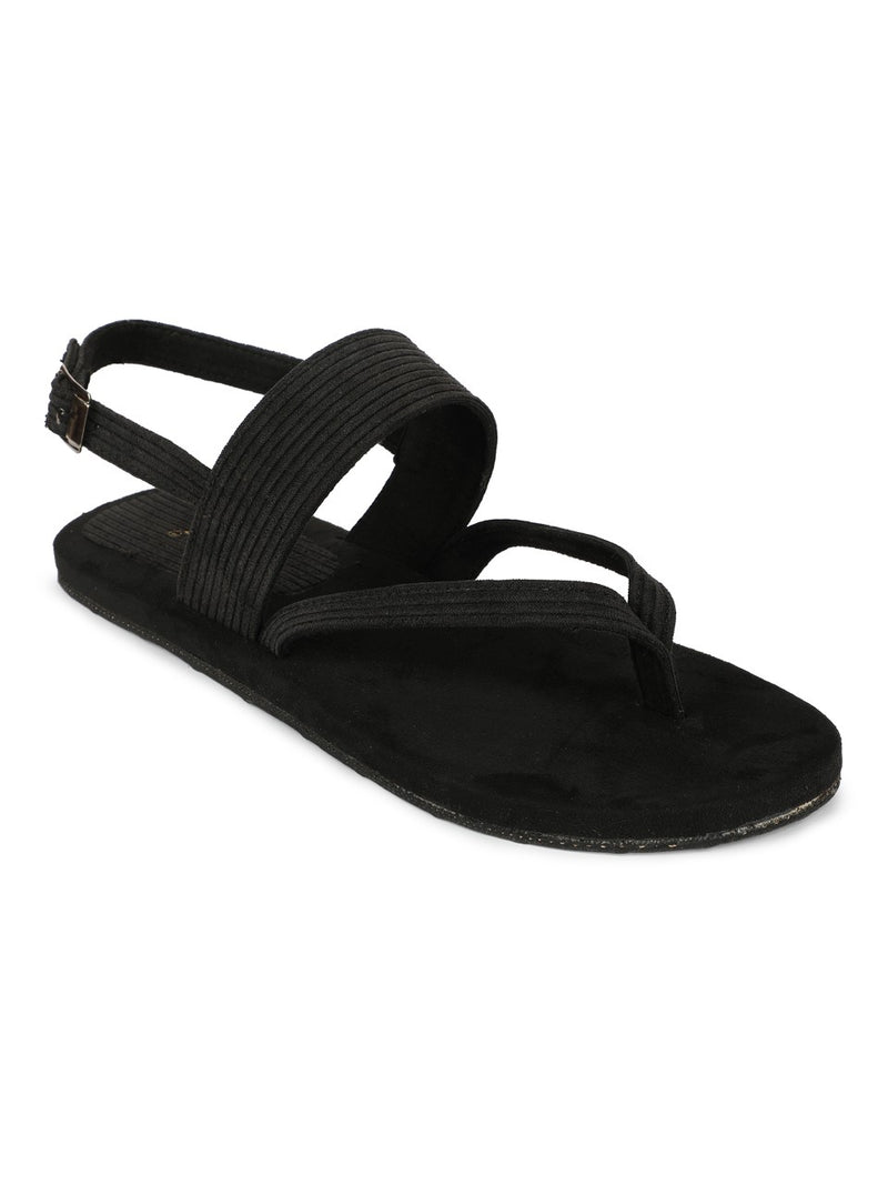 Hiver Thong-Strap Corduroy Sandals Men