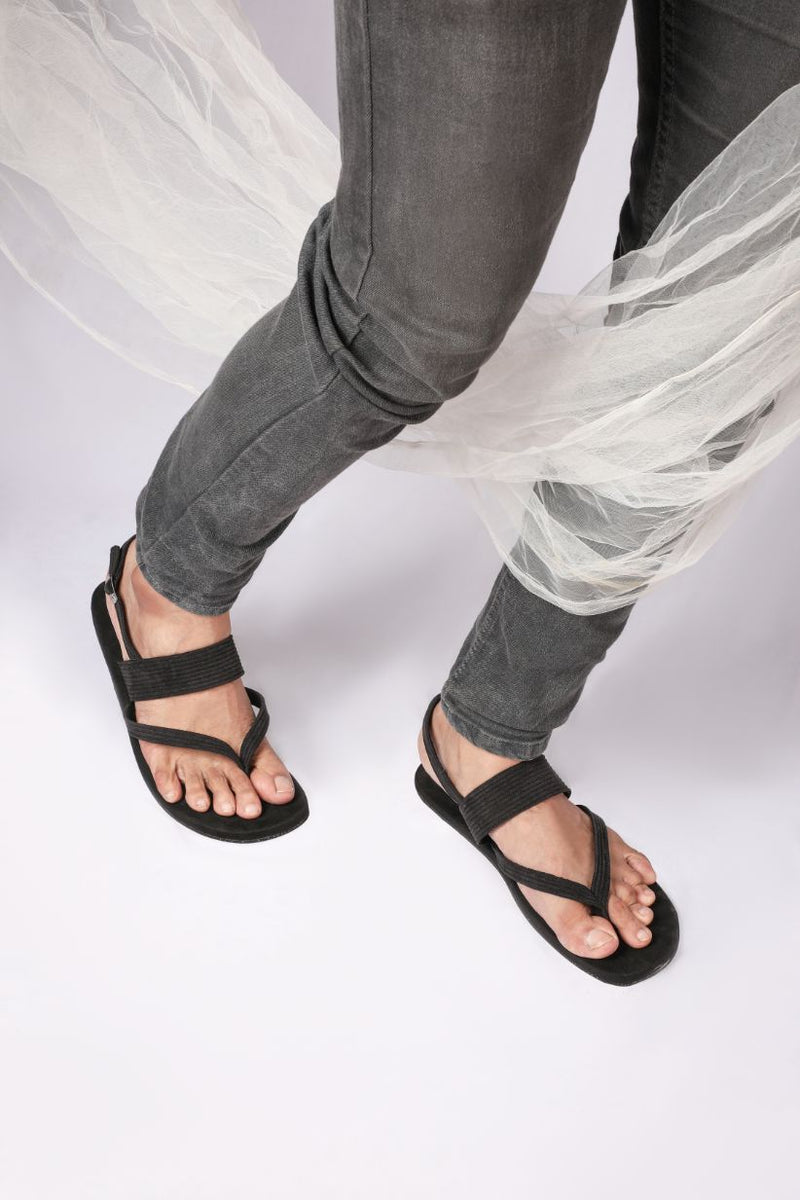 Hiver Thong-Strap Corduroy Sandals Men