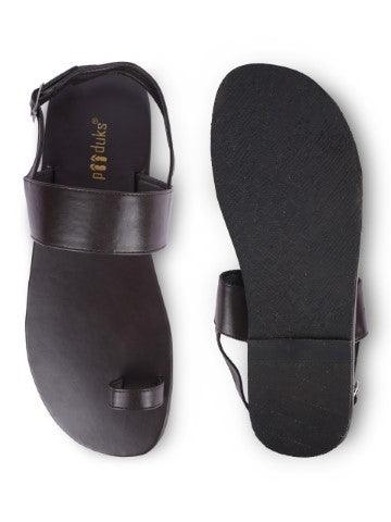 Zoo Dark Brown | Casual Sandals for Men - Paaduks