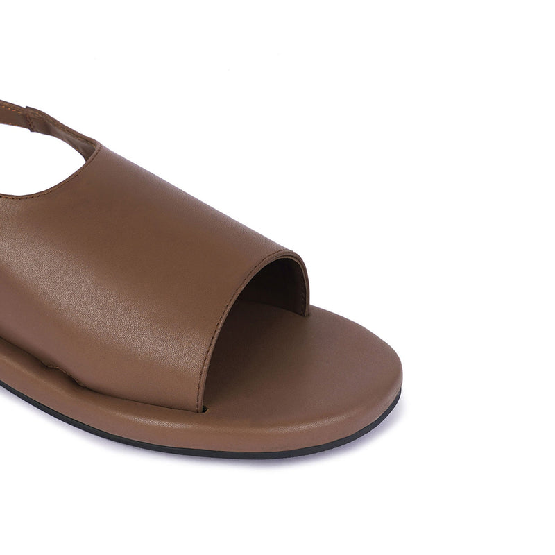 Nas Cloak Vegan Leather Brown Sandals Men Thrift Edit