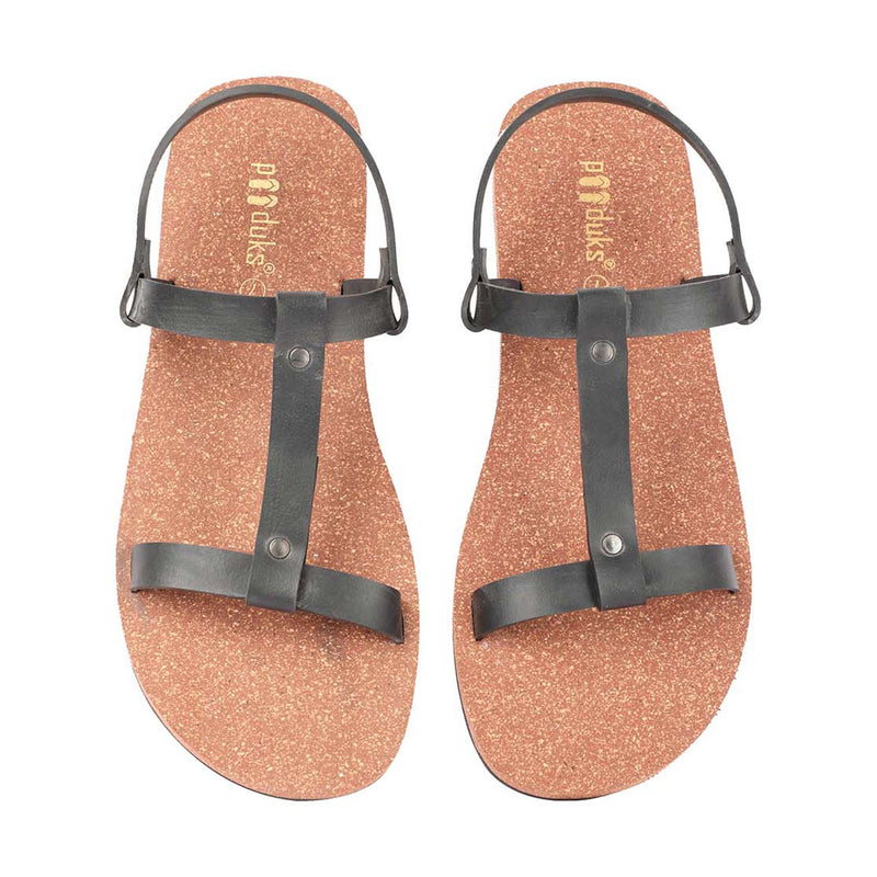 Nat T-Strap Cork Sandals
