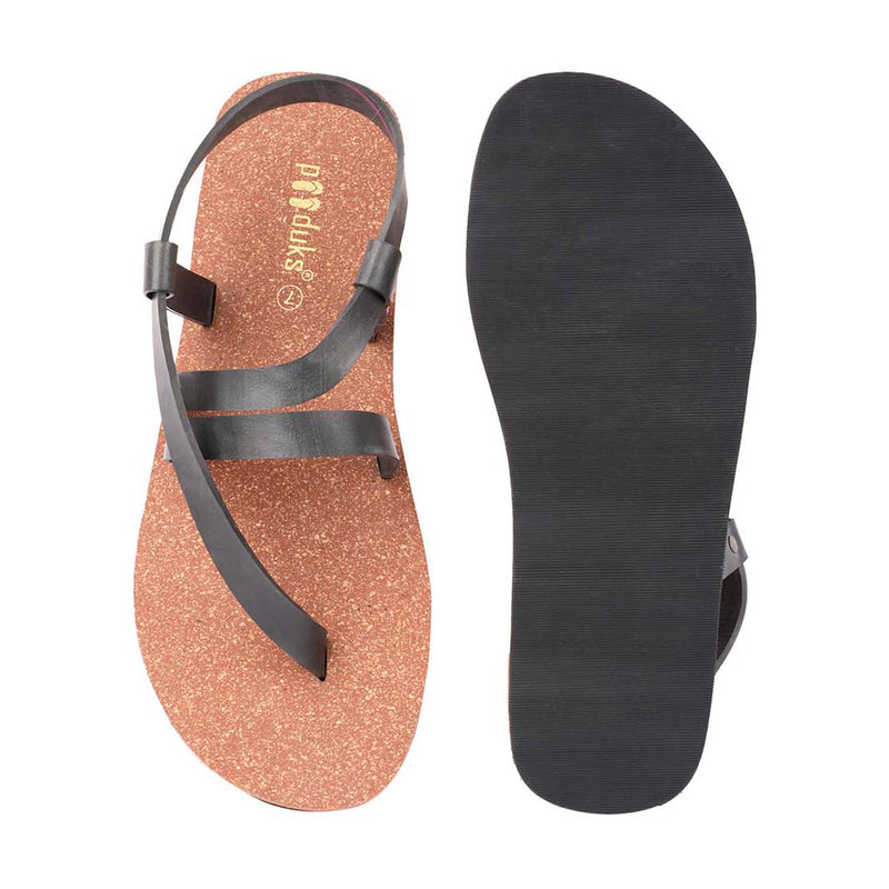 Nuba Solo-Strap Cork Sandals