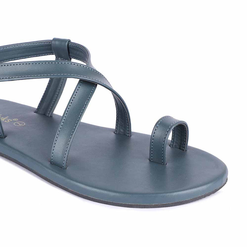 Sko Toe-Ring Vegan Leather Sandals