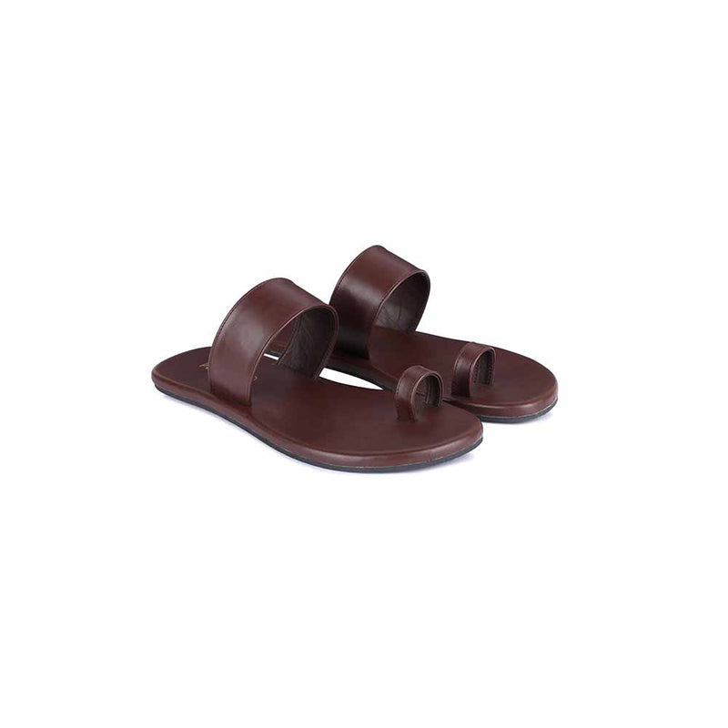 Vaana Toe-Ring Vegan Leather Slides