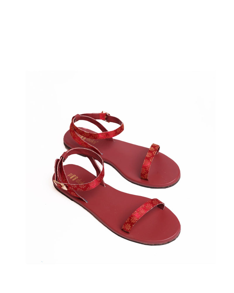 Heti Red | Multi Occasion Wear Sandals for Women